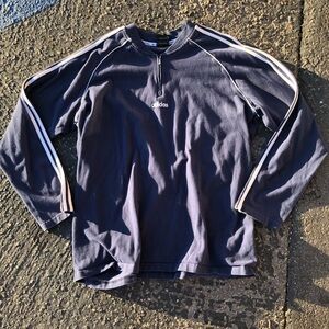 Vintage adidas pullover (w/zipper)